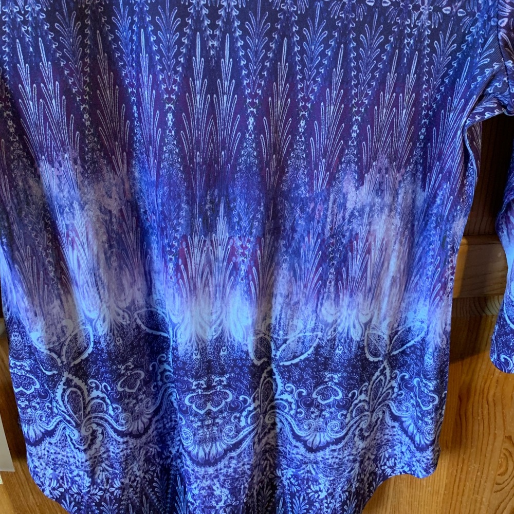 NWT World Unity Shirt Misty Blue Purple Medium New - Picture 2 of 14